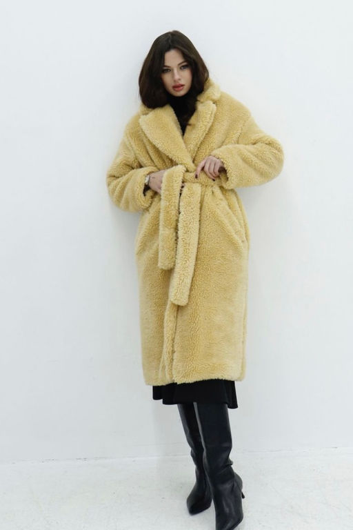 Martichelli Шубка длинная утеплённая "Primrose Yellow"