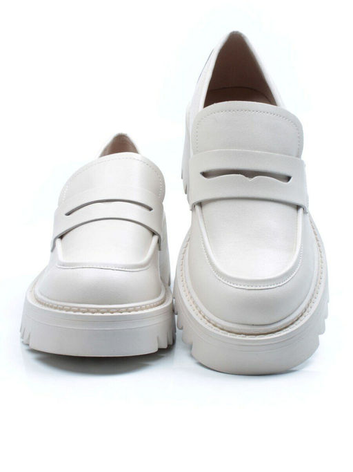 03-C1801-3 WHITE Лоферы женские (натуральная кожа) - No name фото 11