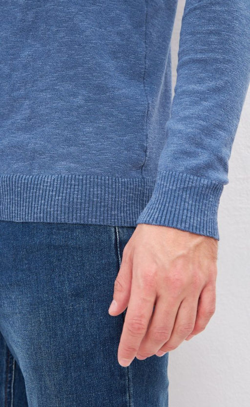 Водолазка мужская F021-15608 темно-голубая - Fine joyce фото 2