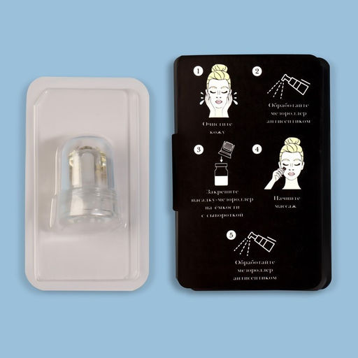 Насадка-мезороллер для флакона, 64 иглы, 0,5 мм, на блистере, цвет прозрачный - Queen fair фото 8