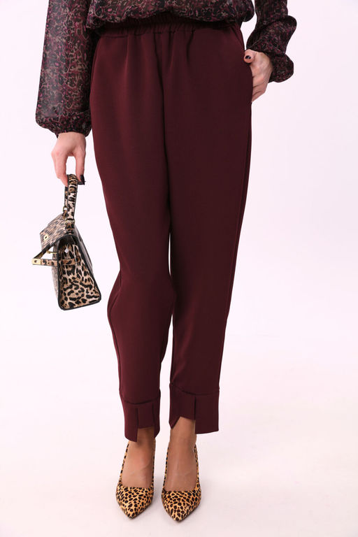Костюм NIKVA н913-1 винный +леопард  фото 4