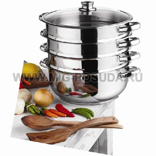 Arian Gastro Мантоварка 28см 3 секц мет/руч, ст/кр, арт. 9213.011