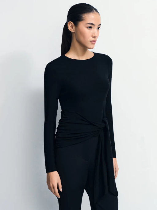 Лонгслив с декоративным узлом / Zarina фото 5