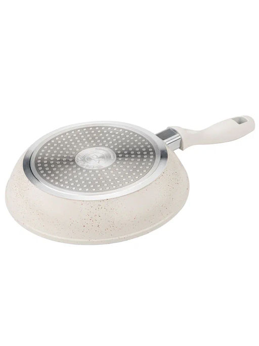 Сковорода с крышкой 30х5,7 см (3,35 л) с АПП, цвет: айвори, арт. 5050-IVR-30.