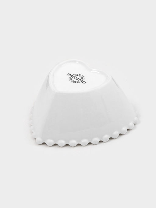 Соусник Magistro Сердце, 260 мл, d=11.5, фарфор, белый