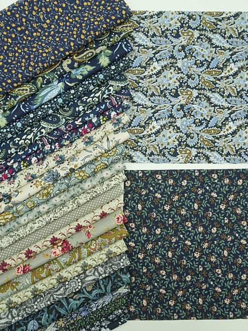 Набор тканей для рукоделия Импортный хлопок: Архелия, 20*20 см, 25 шт - Купава фото 2