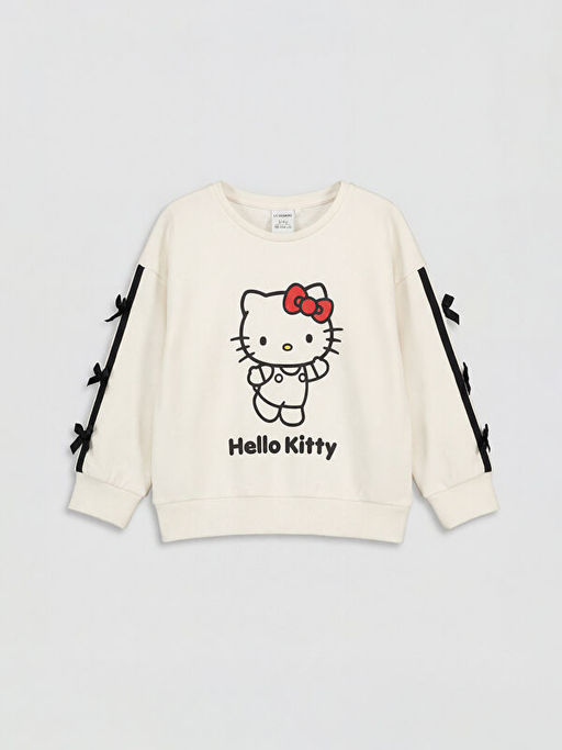 Hello Kitty Bask?l? K?z ?ocuk Sweatshirt ve E?ofman Alt?
