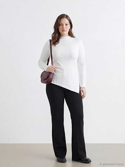 Beli Lastikli ?spanyol Pa?a Kad?n Pantolon