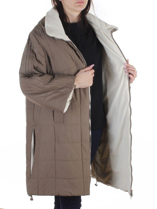 8862 GRAY/BROWN Куртка демисезонная женская