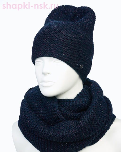 55335-1 Комплект женский (колпак+снуд) (56-58) - Static фото 5