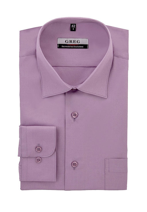 Сорочка мужская длинный рукав GREG 730/319/PUR/Z  фото 8