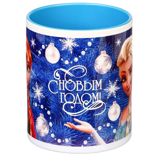Кружка керамическая «С Новым годом!» 320 мл, Холодное сердце, МИКС
