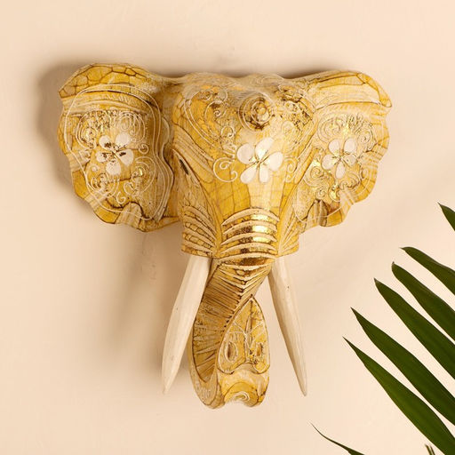 Сувенир «Голова слона», 28×26×10.5 см, дерево