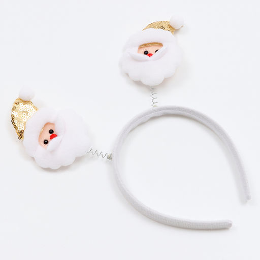 Ободок новогодний карнавальный Дед мороз, золотой - Страна карнавалия фото 2