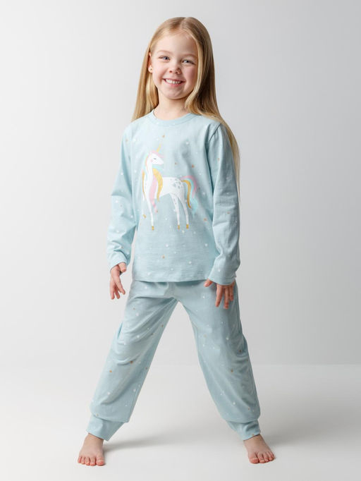 К 1637/зимнее небо,звездочки пижама дет