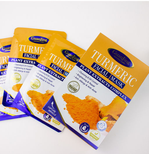 Органическая маска для лица с куркумой Turmeric, 1шт* 25г