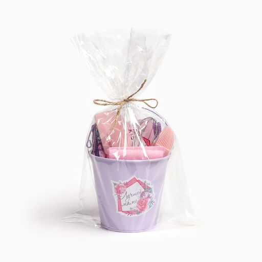 Кухонный набор Доляна Sweet home: полотенце, кухонная лопатка, кисть, венчик, губка