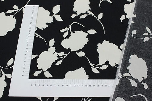 Перкаль Премиум (Digital) Искусство теней цв.черный, ш.1.45м, хлопок-100%, 95гр/м.кв - Купава фото 4