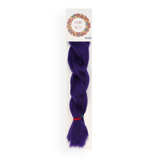 SOFT DREADS Канекалон однотонный, гофрированный, 60 см, 100 гр, цвет фиолетовый(#MR-PURLE) - Queen fair фото 3