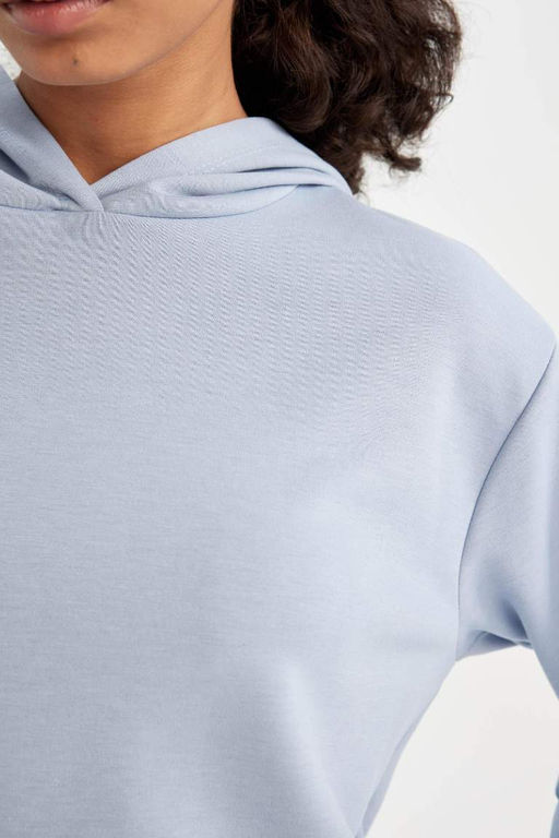 DeFactoFit Спортивная толстовка стандартного кроя с капюшоном для подводного плавания  фото 8