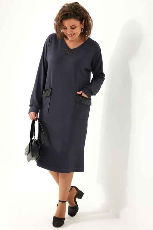 Платье BegiModa 1044 графит фото 5