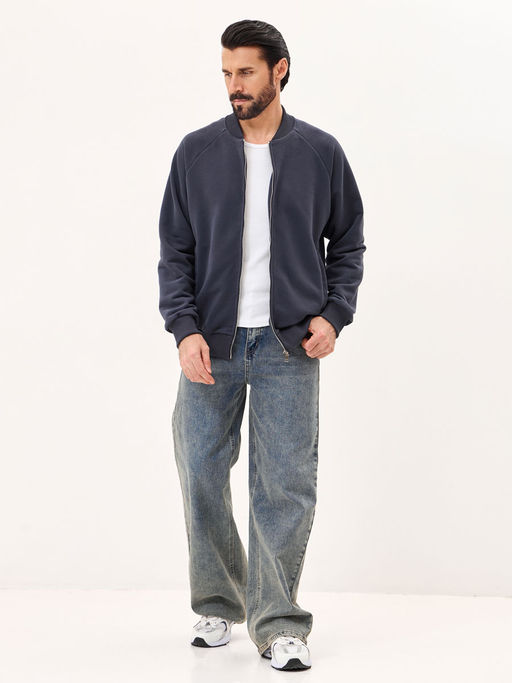 Толстовка мужская 25134-530 футер графитовый