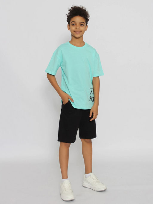 CRB wear/CSJB 63804-40-405 Футболка для мальчика,бирюзовый/Ex.Cherubino  фото 2