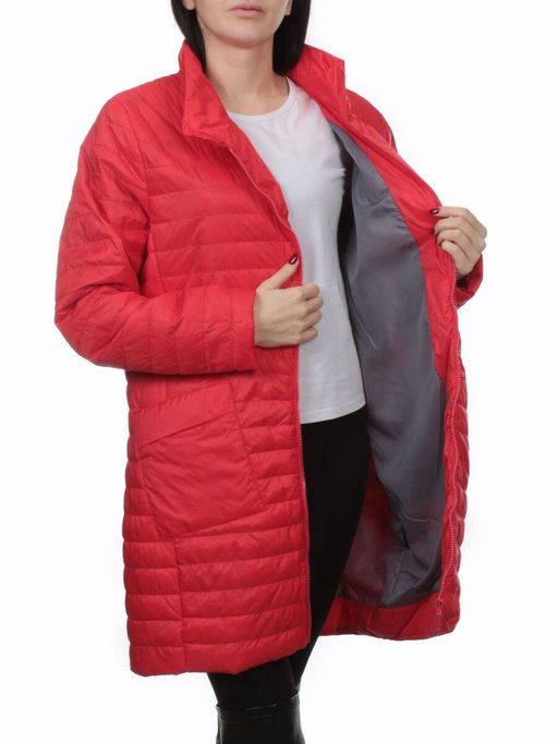 K-532 RED Куртка демисезонная стеганая женская (70 гр. холлофайбер) - Fashion фото 7