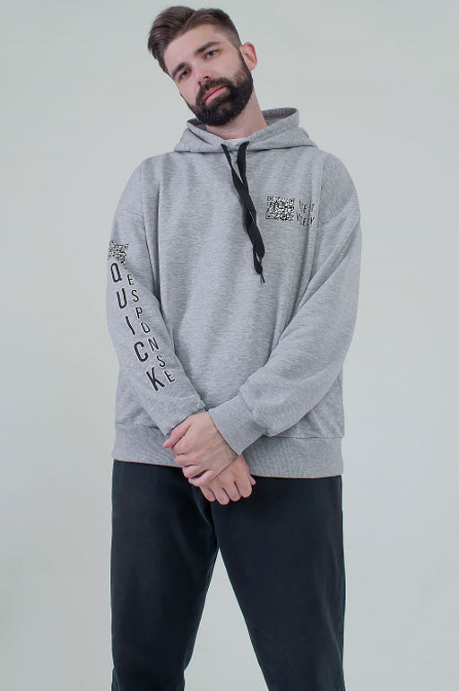 Арт. 6578 Толстовка мужская 46-54 (5 шт) Цвет:зеленый кофе - Идеал фото 12