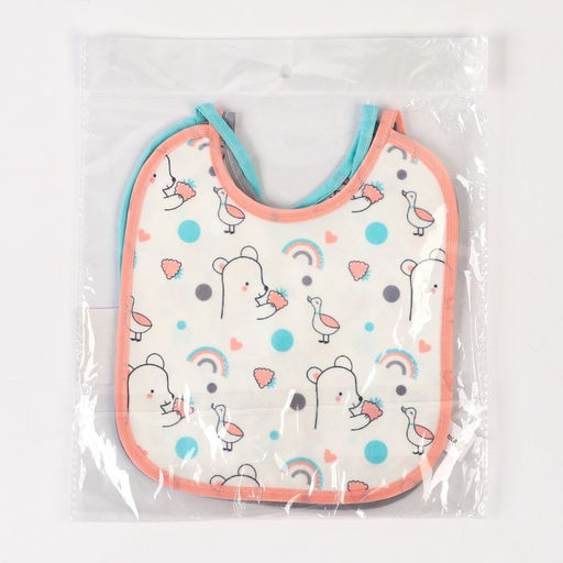 Цена за 3 шт. Нагрудник детский Крошка Я, 17х20 см цвет МИКС (фасовка 3 шт)  фото 6