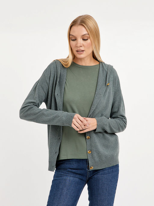 кардиган женский с капюшоном - Glenfield фото 4