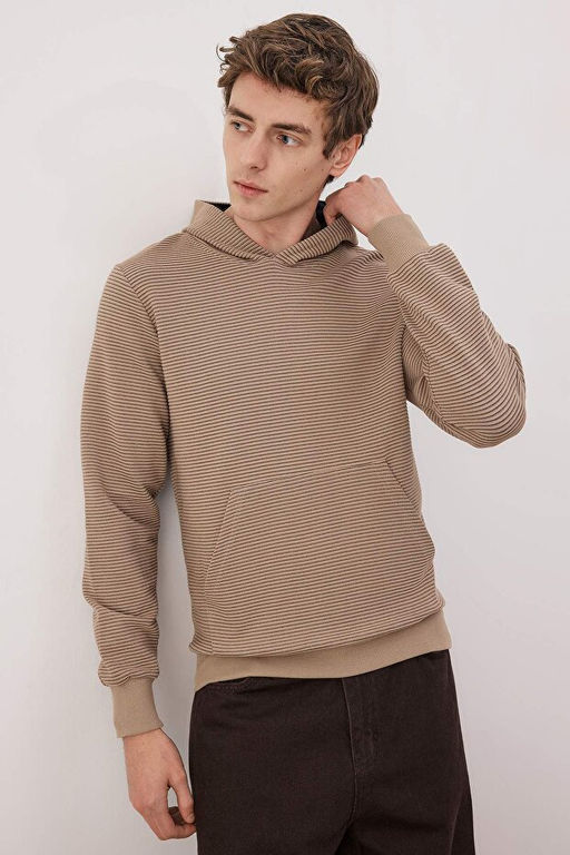 Ta_ Regular/Normal Kesim Kap__onlu Dokulu Sweatshirt TMNAW26SW00068 - Trendyolmilla фото 2
