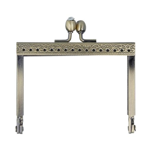 Gamma FER-13 Застежка для сумки фермуар 8 x 6.5 см 5 х 1 шт. №02 под состаренную бронзу