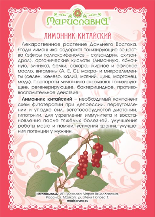 Лимонник китайский (ягоды) - Мариславна фото 2