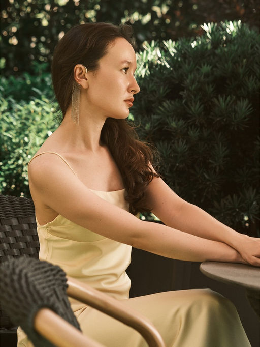 Серьга кафф Водопад, висячая, цвет серебро - Qf фото 6