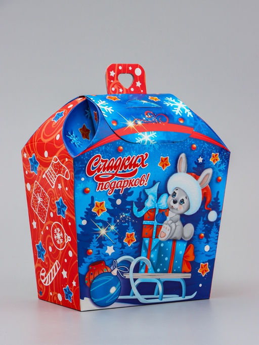 Цена за 5 шт. Коробка подарочная новогодняя «Новый год» 17×19×9.5 см
