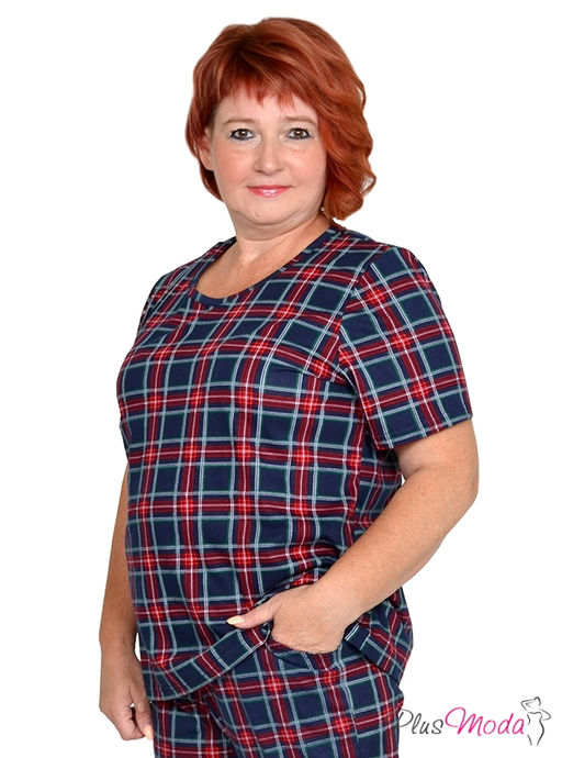 Футболка Модель №1293 размеры 44-84 - Plusmoda фото 3