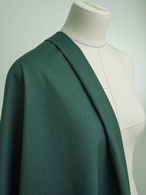 Костюмный джинс с эффектом велюра цв.Темная хвоя, ш.1.5м, хлопок-100%, 220гр/м.кв