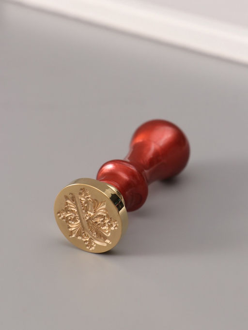 Печать для сургуча с пластиковой ручкой «Буква J на вензеле», 2.5×2.5×6.3 см