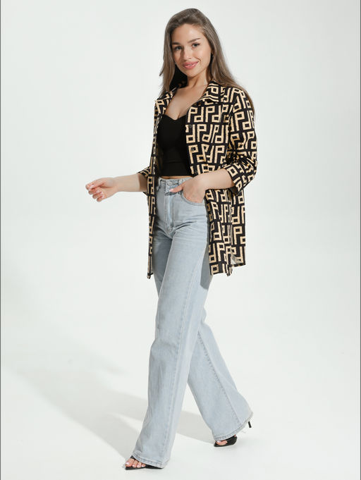 Жанетта туника женская (полоса синий) - Lovetex фото 80