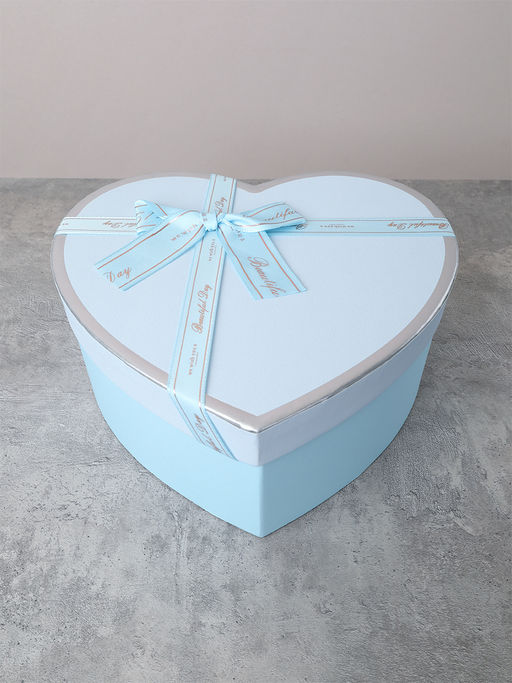Коробка подарочная 3 штуки Сердце набор 23/19/16 см / 8022-51 /уп 36/ - ГалеонТрейд фото 5