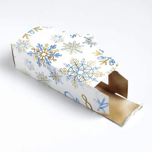 Цена за 5 шт. Коробочка для макарун «Snow», 18 х 5,5 х 5,5 см