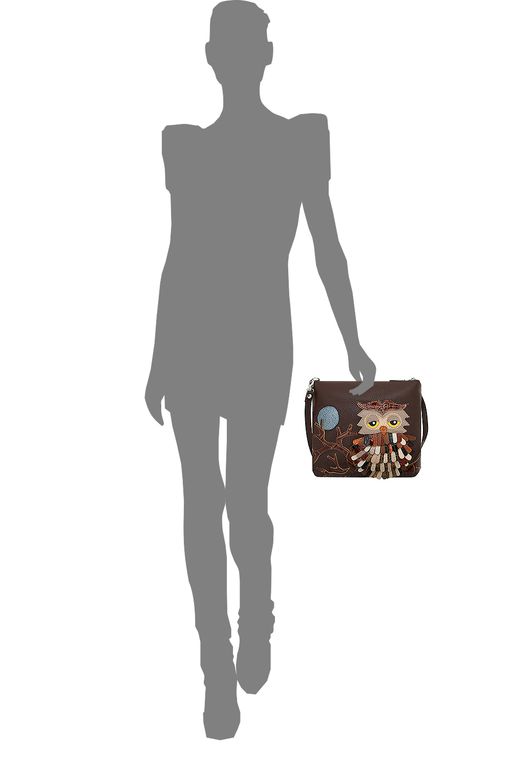 Сумка с аппликацией ДС-310-92 мокко - Protege фото 3