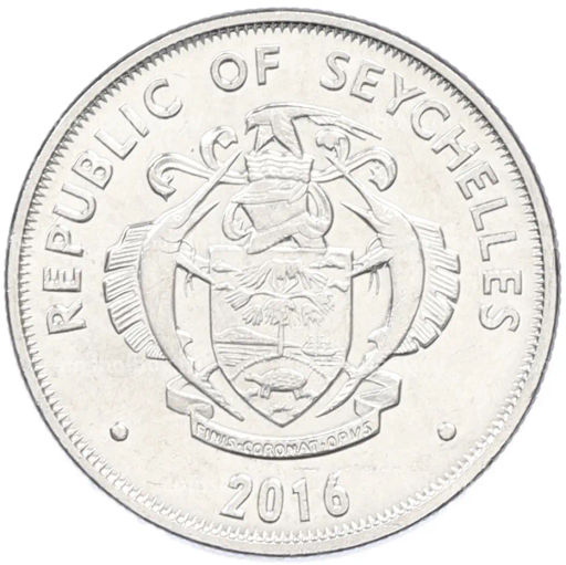 Монета 25 центов 2016 года Сейшелы