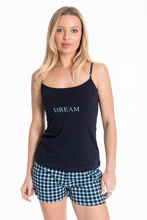 Пижама М323004Псб синий/бирюза - Елена фото 2