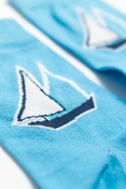 Носки ЗАПОРОЖЕЦ Лодка ГОЛУБОЙ  фото 2