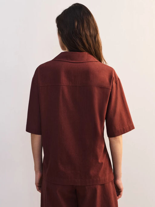 Блуза оверсайз из хлопка и вискозы ZR2605012010-21 / Zarina