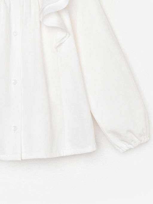 Рубашка для девочки KAFTAN, белая, размер 32 (110-116 см)
