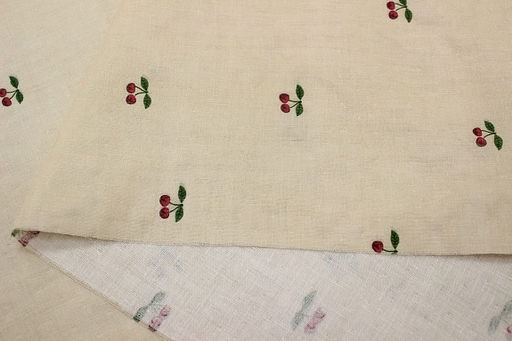 Муслин Премиум двухслойный гладкий Сладкие вишенки, ш.2.5м, хлопок-100%, 130гр/м.кв - Купава фото 8