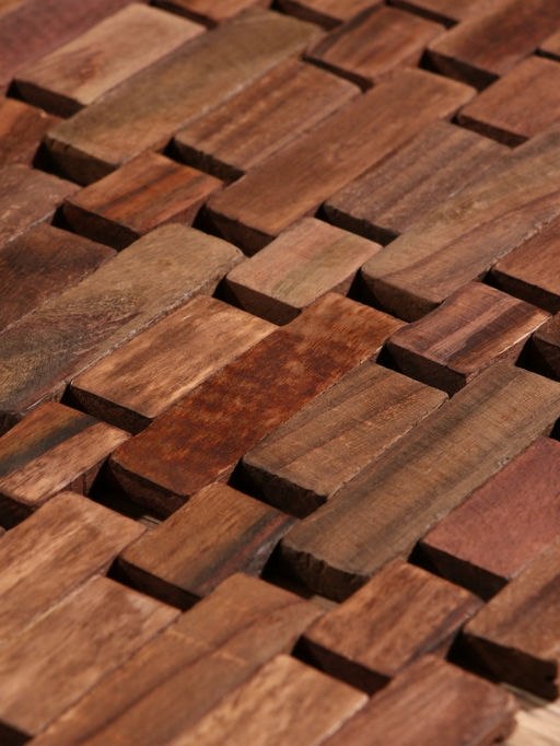 Коврик из тикового дерева, 40×30×0.7 см